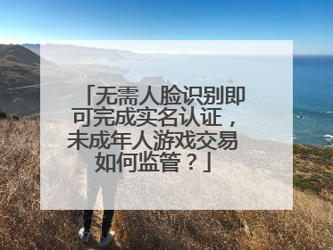 无需人脸识别即可完成实名认证，未成年人游戏交易如何监管？