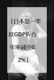日本第一季度GDP折合年率减少0.2%