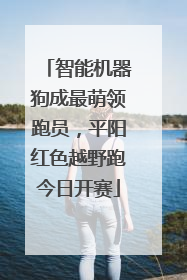 智能机器狗成最萌领跑员，平阳红色越野跑今日开赛