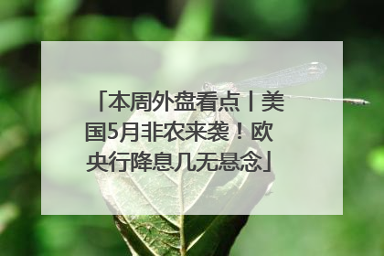 本周外盘看点丨美国5月非农来袭！欧央行降息几无悬念