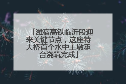 潍宿高铁临沂段迎来关键节点，这座特大桥首个水中主墩承台浇筑完成
