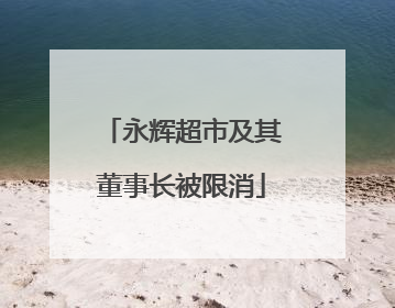 永辉超市及其董事长被限消