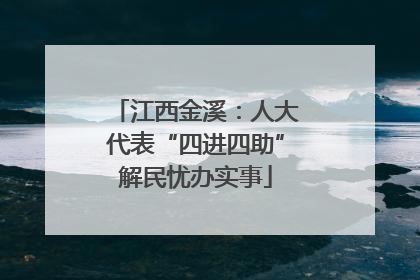江西金溪：人大代表“四进四助”解民忧办实事