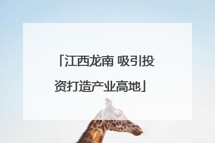 江西龙南 吸引投资打造产业高地