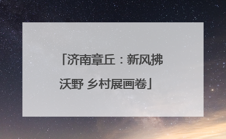 济南章丘：新风拂沃野 乡村展画卷