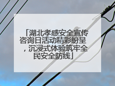 湖北孝感安全宣传咨询日活动精彩纷呈，沉浸式体验筑牢全民安全防线