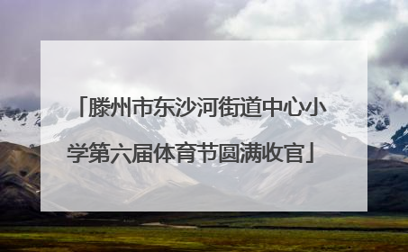 滕州市东沙河街道中心小学第六届体育节圆满收官