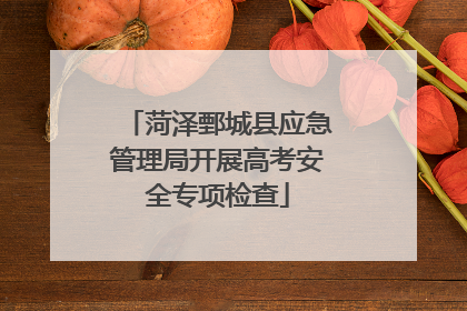 菏泽鄄城县应急管理局开展高考安全专项检查