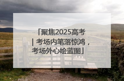聚焦2025高考｜考场内笔落惊鸿，考场外心绘蓝图