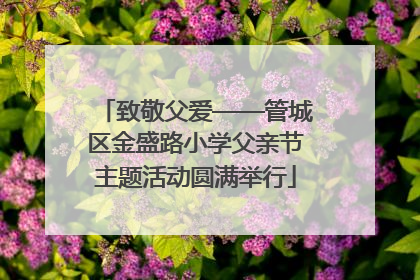 致敬父爱——管城区金盛路小学父亲节主题活动圆满举行