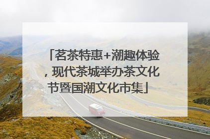 茗茶特惠+潮趣体验，现代茶城举办茶文化节暨国潮文化市集