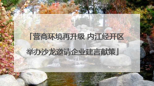 营商环境再升级 内江经开区举办沙龙邀请企业建言献策