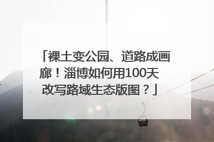 裸土变公园、道路成画廊！淄博如何用100天改写路域生态版图？