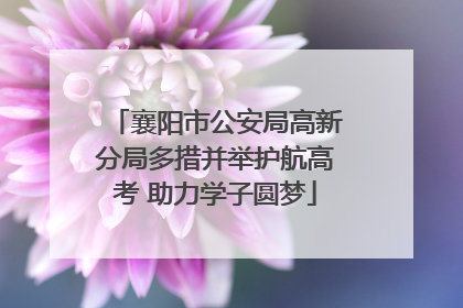 襄阳市公安局高新分局多措并举护航高考 助力学子圆梦