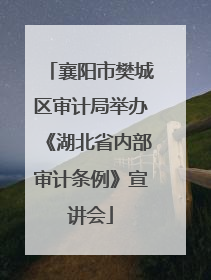 襄阳市樊城区审计局举办《湖北省内部审计条例》宣讲会