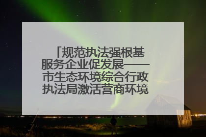 规范执法强根基 服务企业促发展——市生态环境综合行政执法局激活营商环境“绿色动能”