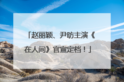 赵丽颖、尹昉主演《在人间》官宣定档！