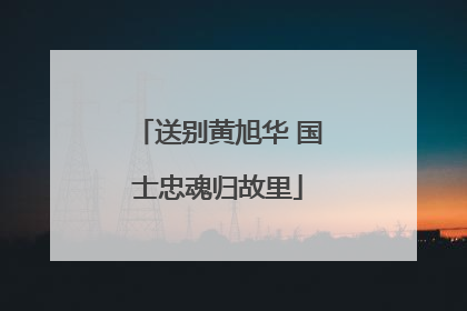 送别黄旭华 国士忠魂归故里