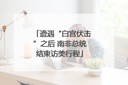遭遇“白宫伏击”之后 南非总统结束访美行程