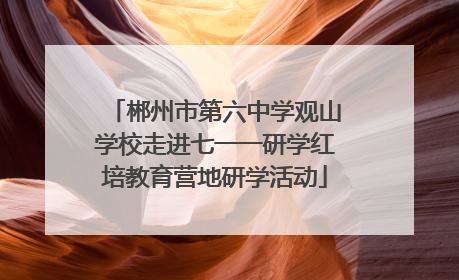 郴州市第六中学观山学校走进七一一研学红培教育营地研学活动