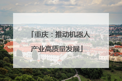 重庆：推动机器人产业高质量发展