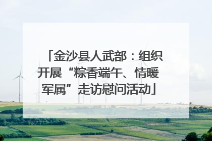 金沙县人武部：组织开展“粽香端午、情暖军属”走访慰问活动