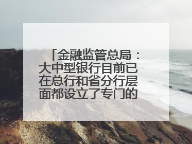 金融监管总局：大中型银行目前已在总行和省分行层面都设立了专门的科技金融部门