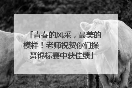 青春的风采，最美的模样！老师祝贺你们操舞锦标赛中获佳绩