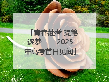 青春赴考 提笔逐梦——2025年高考首日见闻