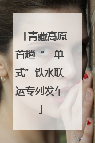 青藏高原首趟“一单式”铁水联运专列发车