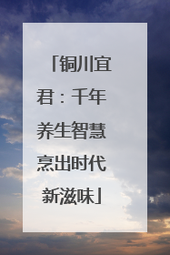 铜川宜君：千年养生智慧烹出时代新滋味