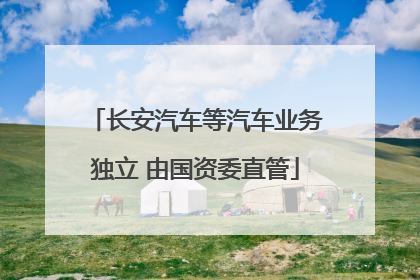 长安汽车等汽车业务独立 由国资委直管