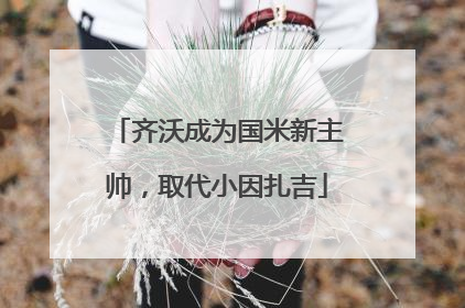 齐沃成为国米新主帅，取代小因扎吉