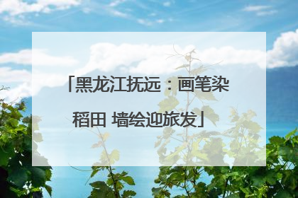 黑龙江抚远：画笔染稻田 墙绘迎旅发