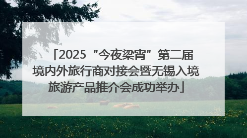 2025“今夜梁宵”第二届境内外旅行商对接会暨无锡入境旅游产品推介会成功举办