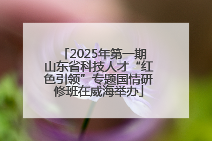 2025年第一期山东省科技人才“红色引领”专题国情研修班在威海举办