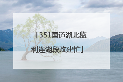 351国道湖北监利连湖段改建忙