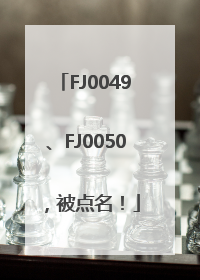 FJ0049、FJ0050，被点名！