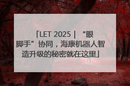 LET 2025｜“眼脚手”协同，海康机器人智造升级的秘密就在这里